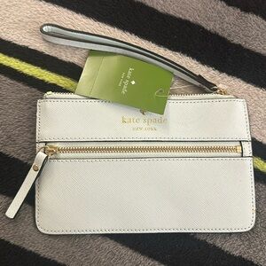 Kate Spade Mikas Pond Bee Wristlet Light Blue